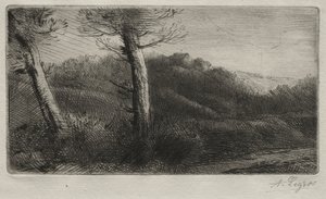 Solnedgang af Alphonse Legros