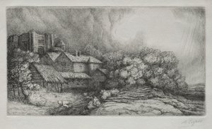 Klostergården af Alphonse Legros