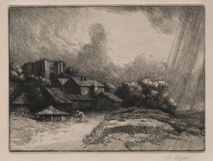 Klostergården af Alphonse Legros