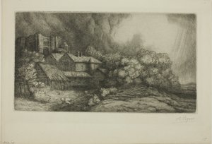Klostergården af Alphonse Legros