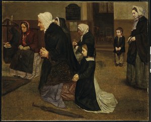 Angelus, 1859 af Alphonse Legros