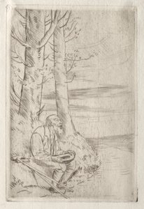 Den blinde tigger af Alphonse Legros