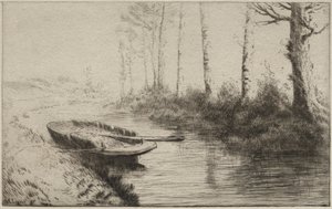 Kanalen, morgen. af Alphonse Legros