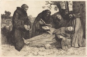 Den hellige Franss død (La mort de St. Francois) af Alphonse Legros
