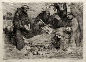 Den hellige Franss død. af Alphonse Legros