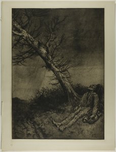 Vagabondens død af Alphonse Legros