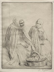 Æggehandlerne 1. plade. af Alphonse Legros