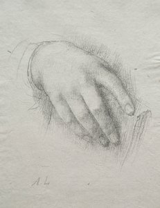 Nora E. Legros hånd af Alphonse Legros
