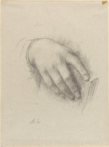 Kunstnerens Datters Hånd. af Alphonse Legros
