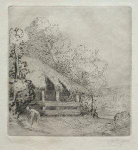 Det lille skur (Le Petit Hangar) af Alphonse Legros