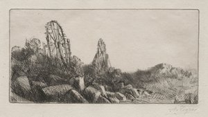 De gamle stenbrud i Montrouge. af Alphonse Legros