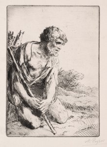 Den fortabte søn 3. plade. af Alphonse Legros