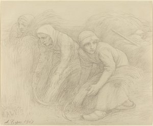 The Reapers, 1907. af Alphonse Legros