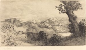 Top of the Hill Toppen af ​​bakken. af Alphonse Legros