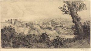 Top of the Hill Toppen af ​​bakken. af Alphonse Legros