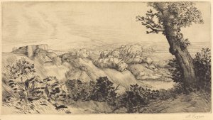 Top of the Hill Toppen af ​​bakken. af Alphonse Legros