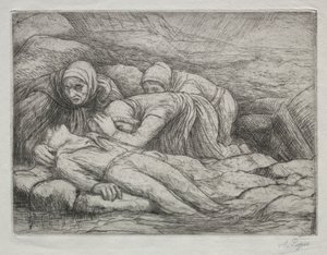 Triumph of Death: Death in a Family of Sailors. af Alphonse Legros
