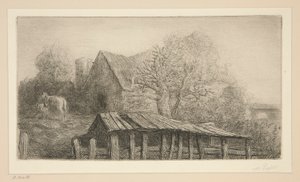 En gammel kro af Alphonse Legros