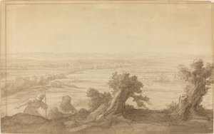 Udsigt over Flat Country af Alphonse Legros