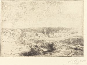 Landsbyen Wimille, nær Boulogne (Village de Wimille, pres Boulogne) af Alphonse Legros