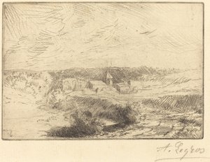 Village of Wimille, nær Boulogne Village de Wimille, pres Boulogne. af Alphonse Legros