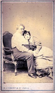 Alexandre Dumas og Miss Menken af Alphonse Liebert & C (foto)