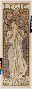 Annonceplakat for dansegruppen Lygie. Plakat af Alfons Maria Mucha (Alphonse Marie Mucha
