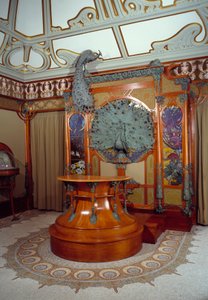 Art Nouveau: indretning af juveler Georges Fouquets butik (1862-1957) i Paris af Alphonse Mucha
