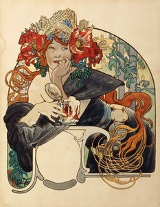 Meuse øl, af Alphonse Mucha