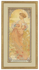 Fire årstider: Sommer, 1900 af Alphonse Mucha