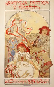Landskabsudstilling V Ivancicich, 1913 af Alphonse Mucha