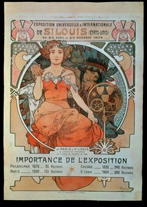 Plakat for den universelle og internationale udstilling ... af Alphonse Marie Mucha