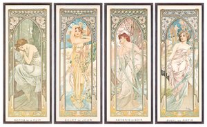 Dagens Tider; Dagens timer af Alphonse Mucha
