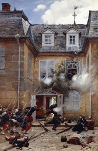 Et overraskelsesangreb, Metz, 1884 af Alphonse Marie de Neuville