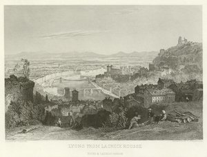 Lyons fra La Croix Rousse af Alphonse Marie de Neuville