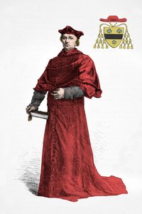 Portræt af kardinal Antoine Duprat (gravering) af Alphonse Marie de Neuville