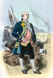 Portræt af Pierre Andre de Suffren dit le Bailli de Suffen (Gravering) af Alphonse Marie de Neuville