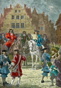 Proklamation i Paris af tilbagekaldelsen af Nantes-ediktet af Alphonse Marie de Neuville