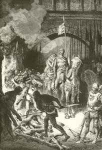 Cid beordrer henrettelsen af Ahmed af Alphonse Marie de Neuville
