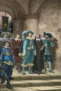 Marquis de Cinq Mars og Francois Auguste de Thou på vej til deres henrettelser af Alphonse Marie de Neuville