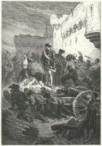 Francis, hertug af Guise, der fører tilsyn med opførelsen af forsvaret af Metz, 1552 af Alphonse Marie de after Neuville