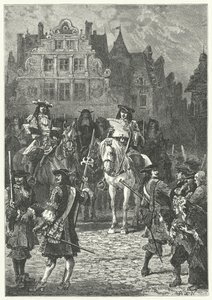 Proklamation af ophævelsen af Ediktet af Nantes af Ludvig XIV, 1685 af Alphonse Marie de after Neuville