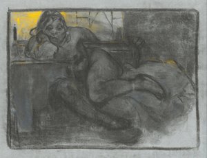 Absinth (Study of a Woman) af Alphonse Mucha