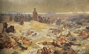 Efter slaget ved Grunwald. The Solidarity of the Northern Slavers Cyklus The Slav Epic af Alphonse Mucha