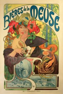 Øl fra Maas af Alphonse Mucha