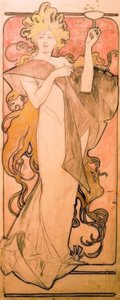 Champagne Ruinart af Alphonse Mucha