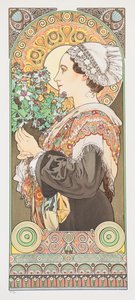 Chardon de Grève. Tidsel fra sandet, 1902. af Alphonse Mucha