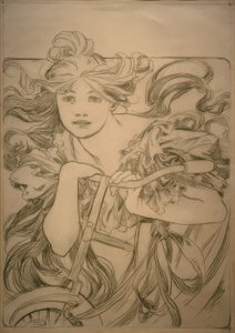 Cycles Perfecta, Design Sketch af Alphonse Mucha