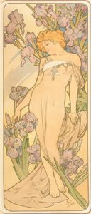 Dø Iris af Alphonse Mucha