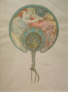 Design til en fan af Alphonse Mucha